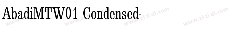 AbadiMTW01 Condensed字体转换 AbadiMTW01 Condensed字体转换
